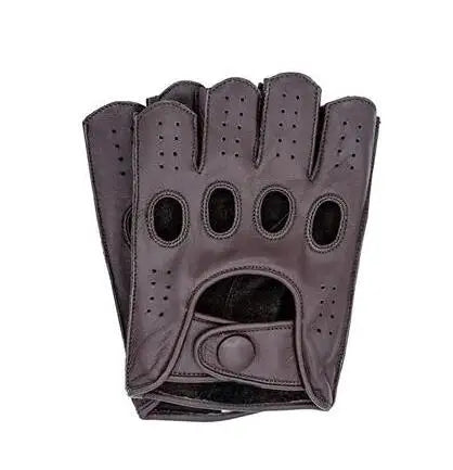 Premium Leather Fingerless Gloves
