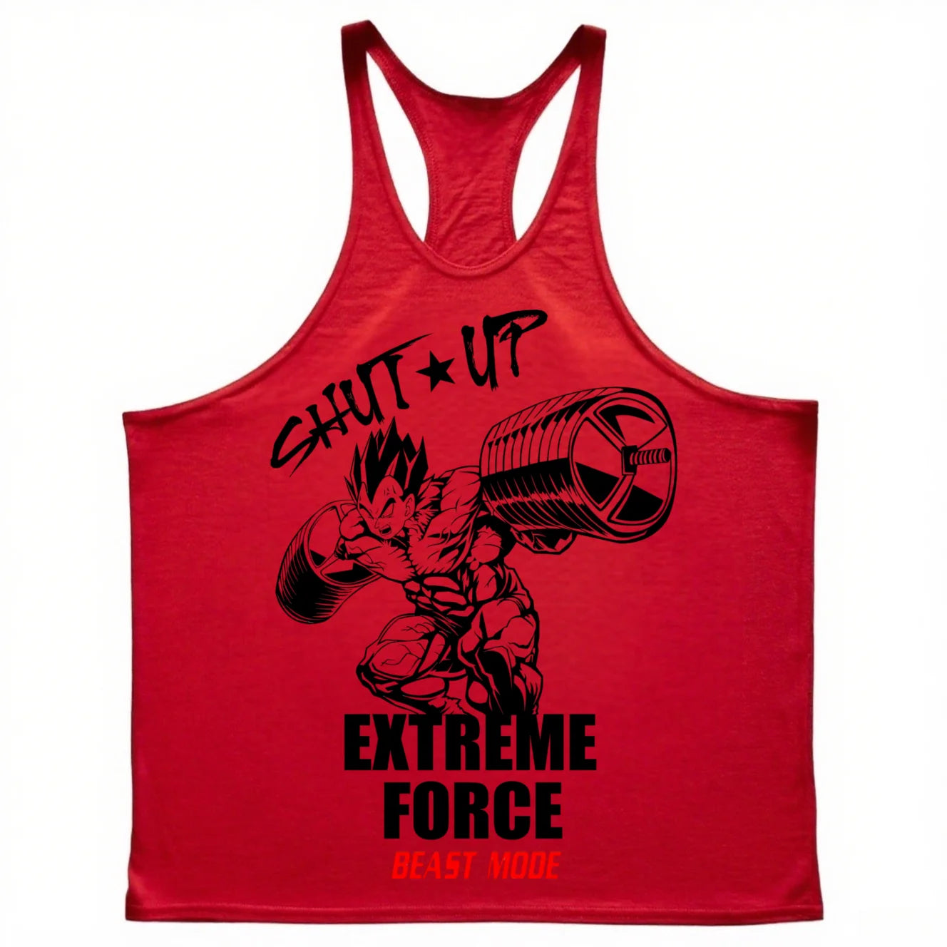 Extreme Force Gym Tank Top – Anime Muscle Training Shirt