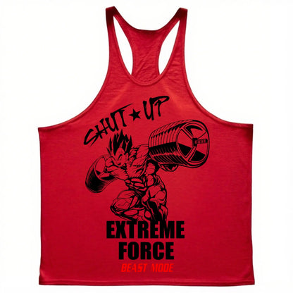 Extreme Force Gym Tank Top – Anime Muscle Training Shirt