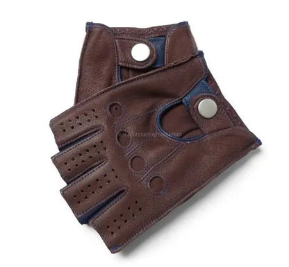 Premium Leather Fingerless Gloves