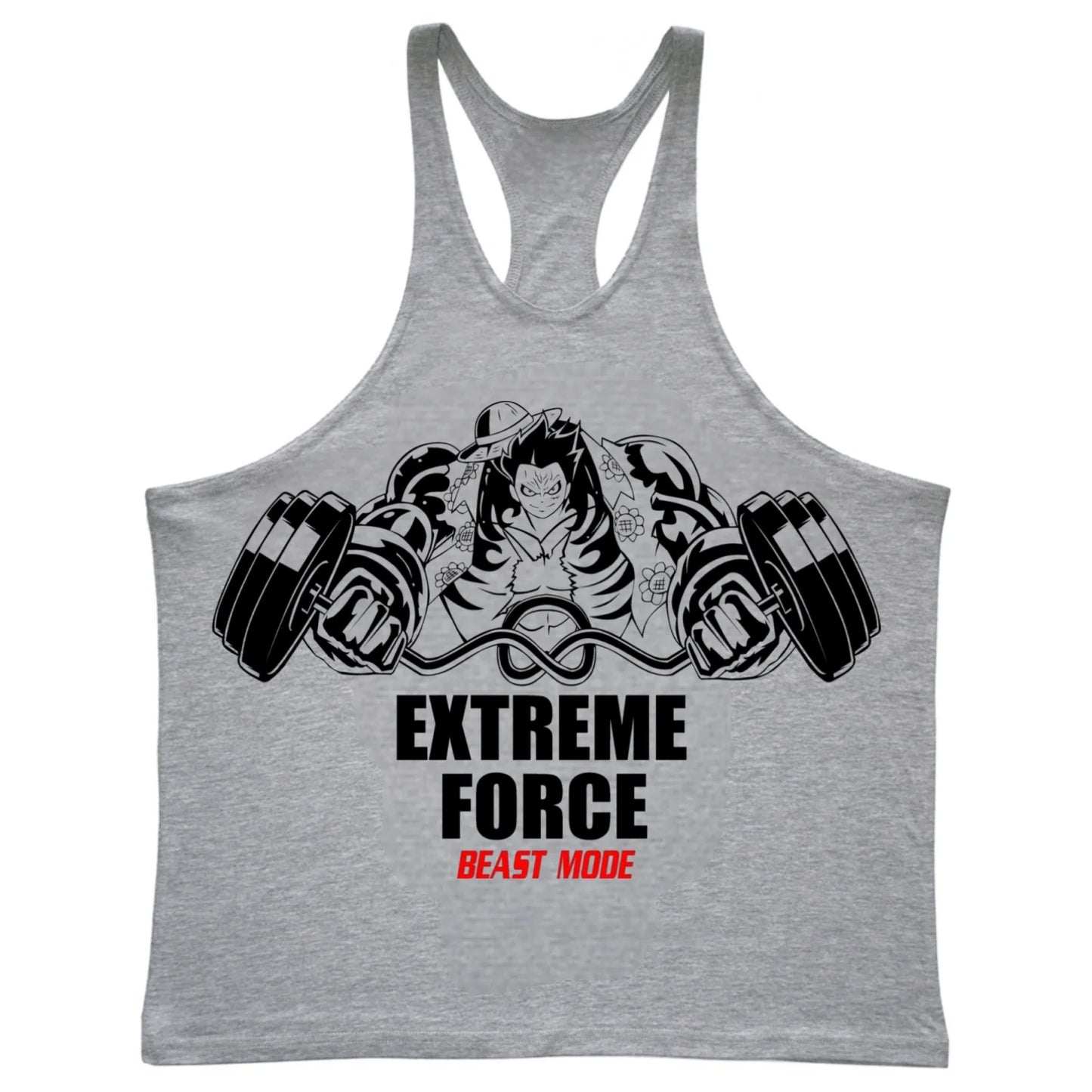 Extreme Force Gym Tank Top – Anime Muscle Training Shirt