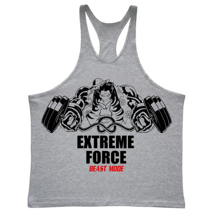 Extreme Force Gym Tank Top – Anime Muscle Training Shirt