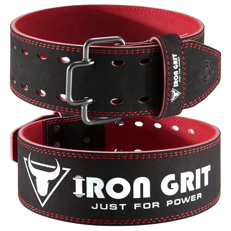 Iron Grit Heavy-duty Cowhide Gym Belt