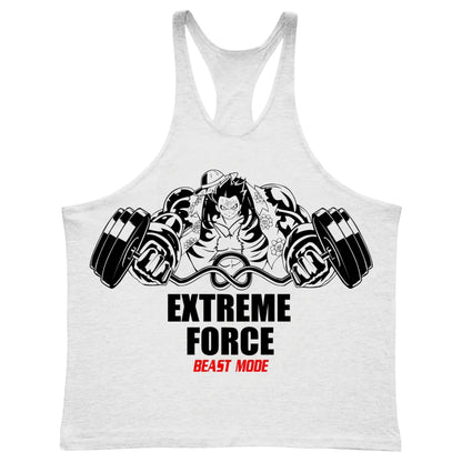 Extreme Force Gym Tank Top – Anime Muscle Training Shirt