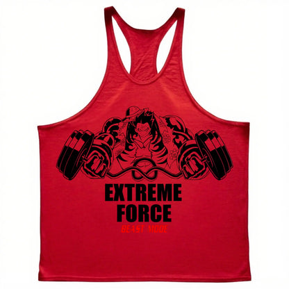 Extreme Force Gym Tank Top – Anime Muscle Training Shirt