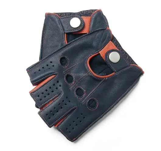 Premium Leather Fingerless Gloves