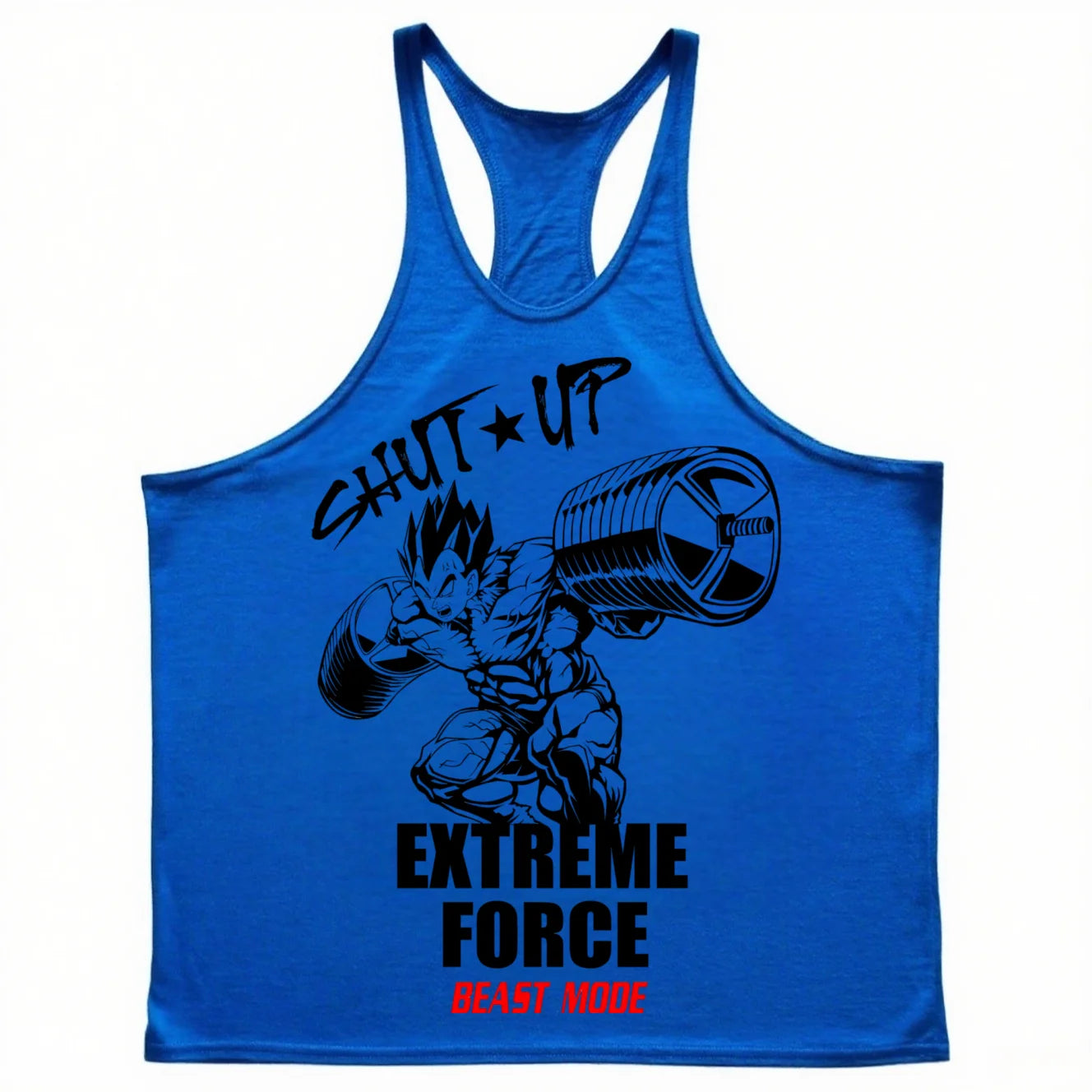 Extreme Force Gym Tank Top – Anime Muscle Training Shirt