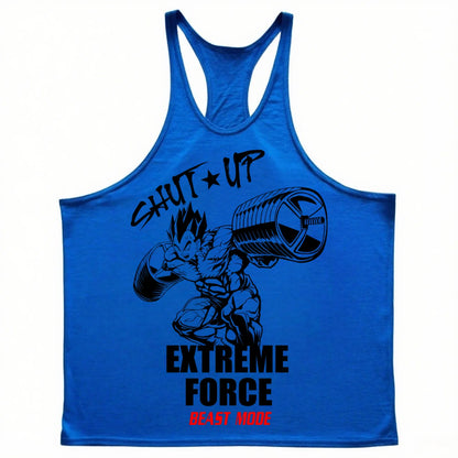 Extreme Force Gym Tank Top – Anime Muscle Training Shirt