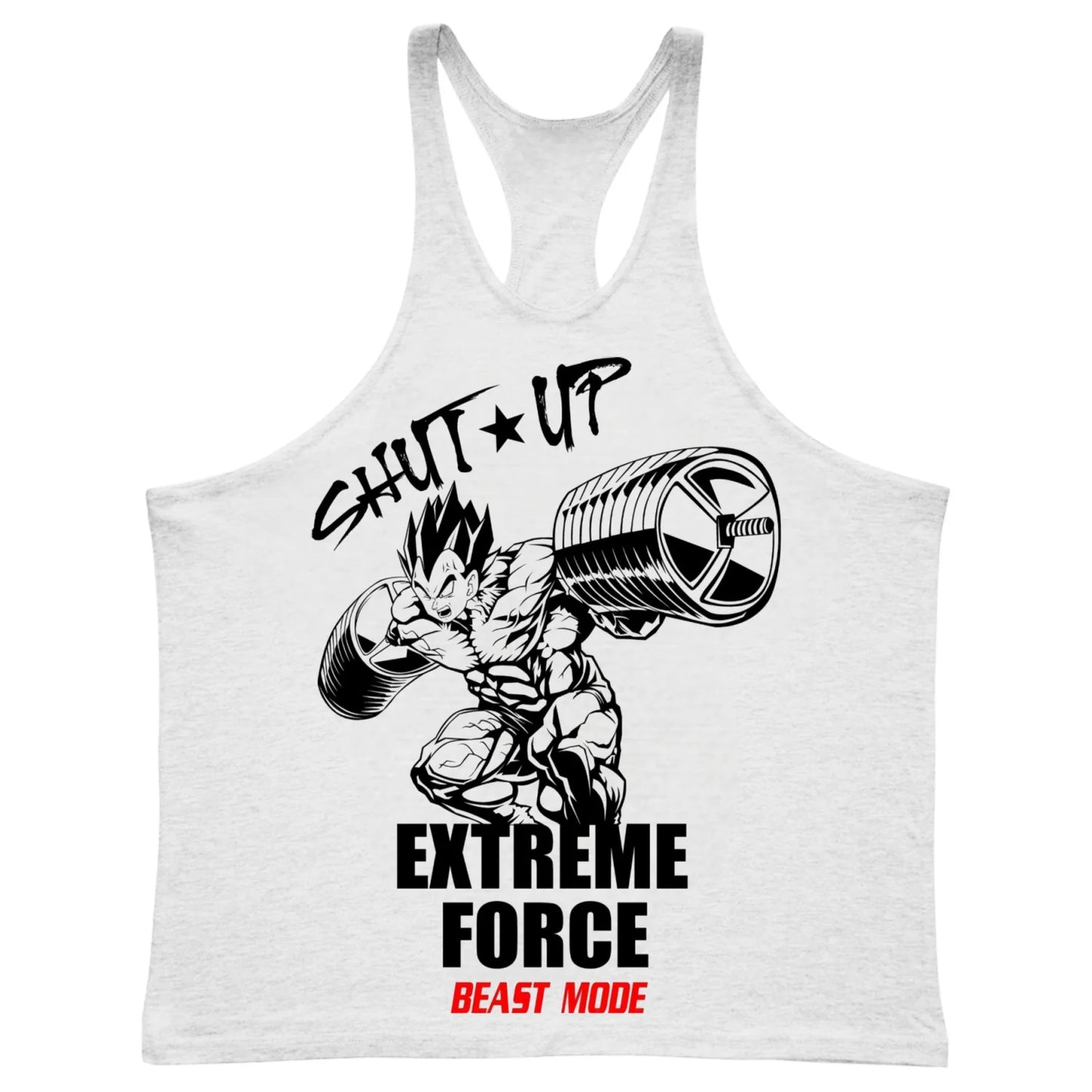 Extreme Force Gym Tank Top – Anime Muscle Training Shirt