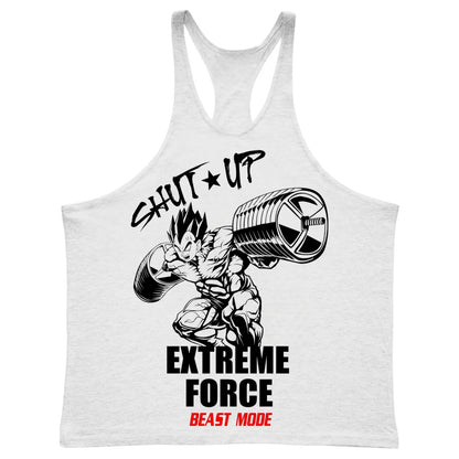 Extreme Force Gym Tank Top – Anime Muscle Training Shirt