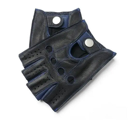 Premium Leather Fingerless Gloves