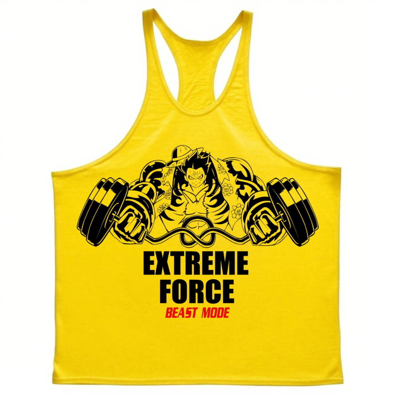 Extreme Force Gym Tank Top – Anime Muscle Training Shirt