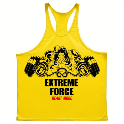 Extreme Force Gym Tank Top – Anime Muscle Training Shirt